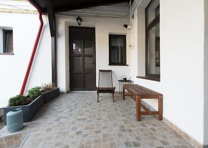 アパート Lovely Flat With Patio And Mountain Views ブラショフ